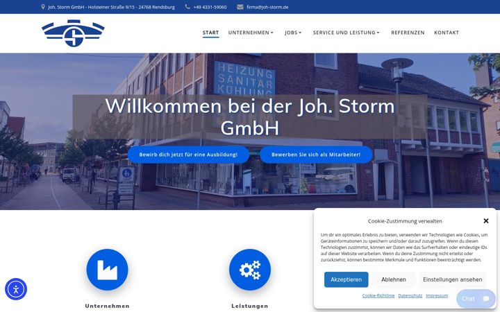 Screenshot of joh-storm.de