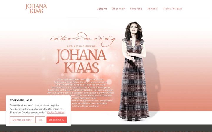 Screenshot of johana-klaas.de
