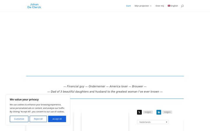 Screenshot of johandeclerck.be