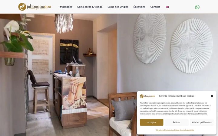 Screenshot of johanessspagrandbaie.com