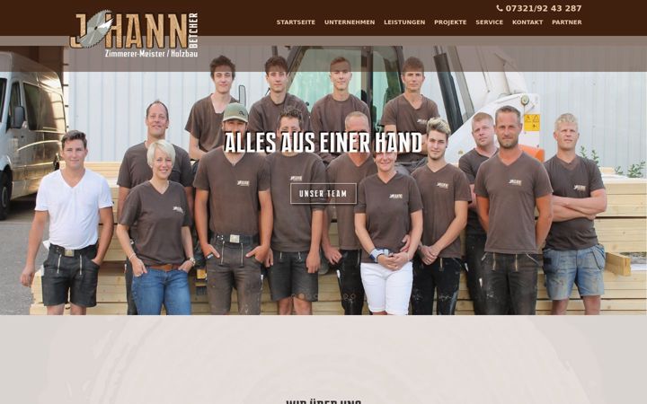 Screenshot of johann-holzbau.de