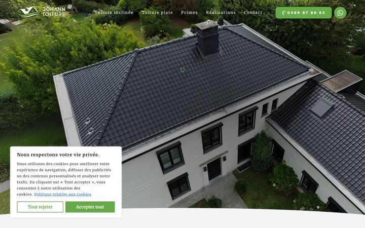 Screenshot of johann-toiture.be