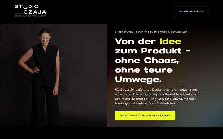 Screenshot of johanna-czaja.com