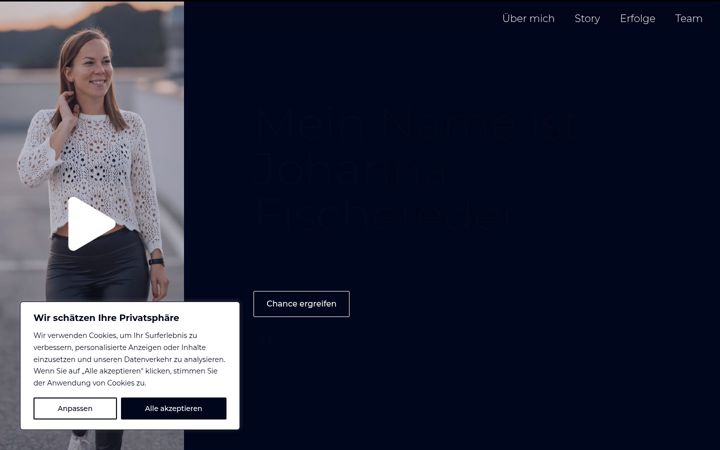Screenshot of johanna-fischereder.com