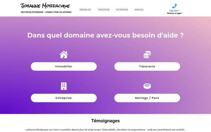 Screenshot of johanne-mordacque.fr
