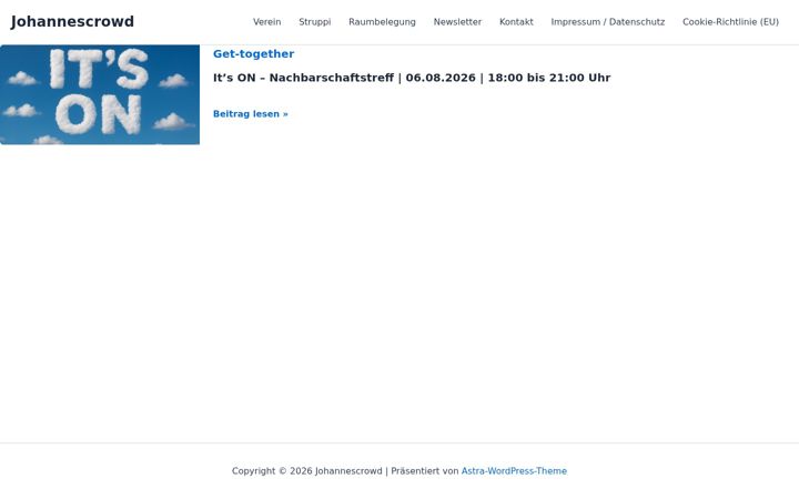 Screenshot of johannescrowd.de
