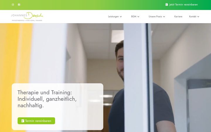 Screenshot of johannesdersch.de