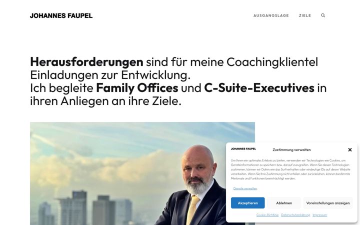 Screenshot of johannesfaupel.ch