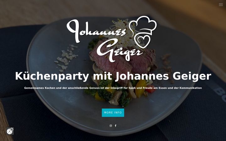 Screenshot of johannesgeiger.de