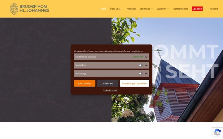 Screenshot of johannesgemeinschaft.at