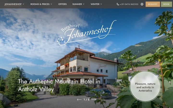 Zrzut ekranu johanneshof.info