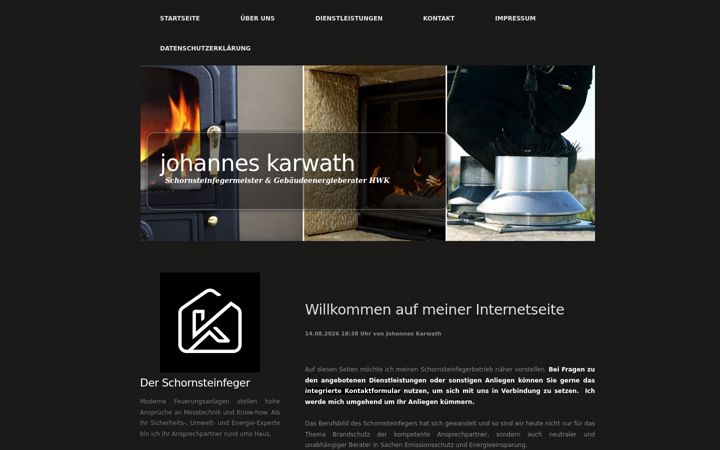 Screenshot of johanneskarwath.de