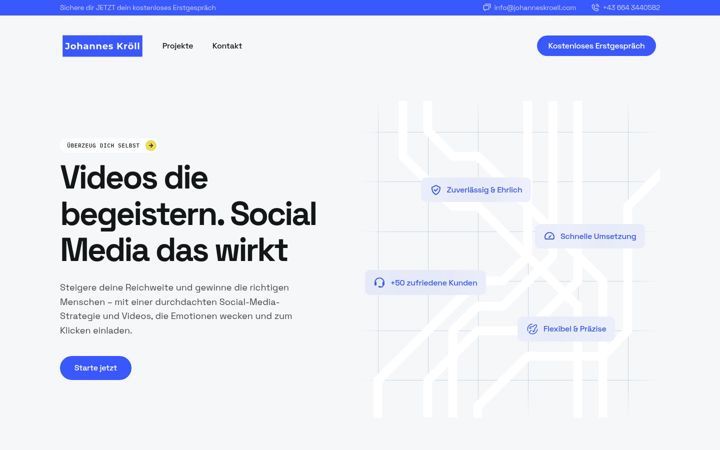 Screenshot of johanneskroell.com