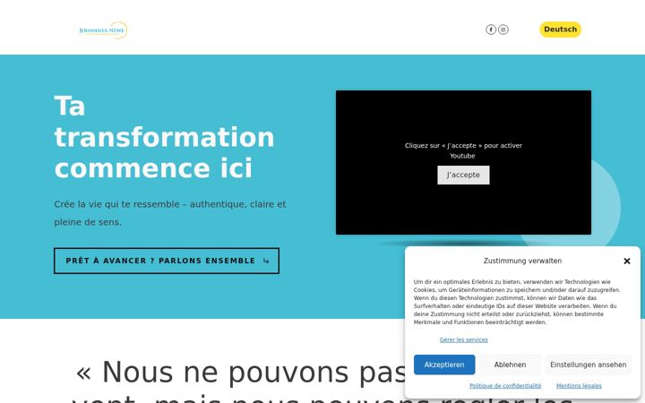 Screenshot of johannesnewe.com