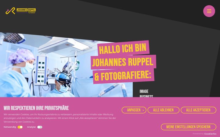 Screenshot of johannesruppel.de