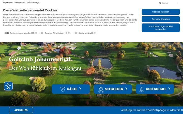Screenshot of johannesthal.de