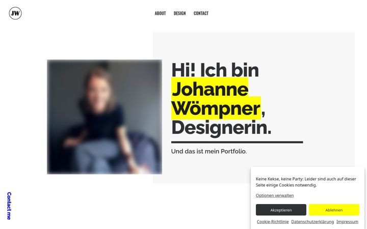 Screenshot of johannewoempner.de