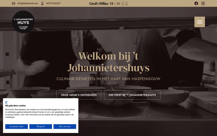 Screenshot of johannietershuys.be