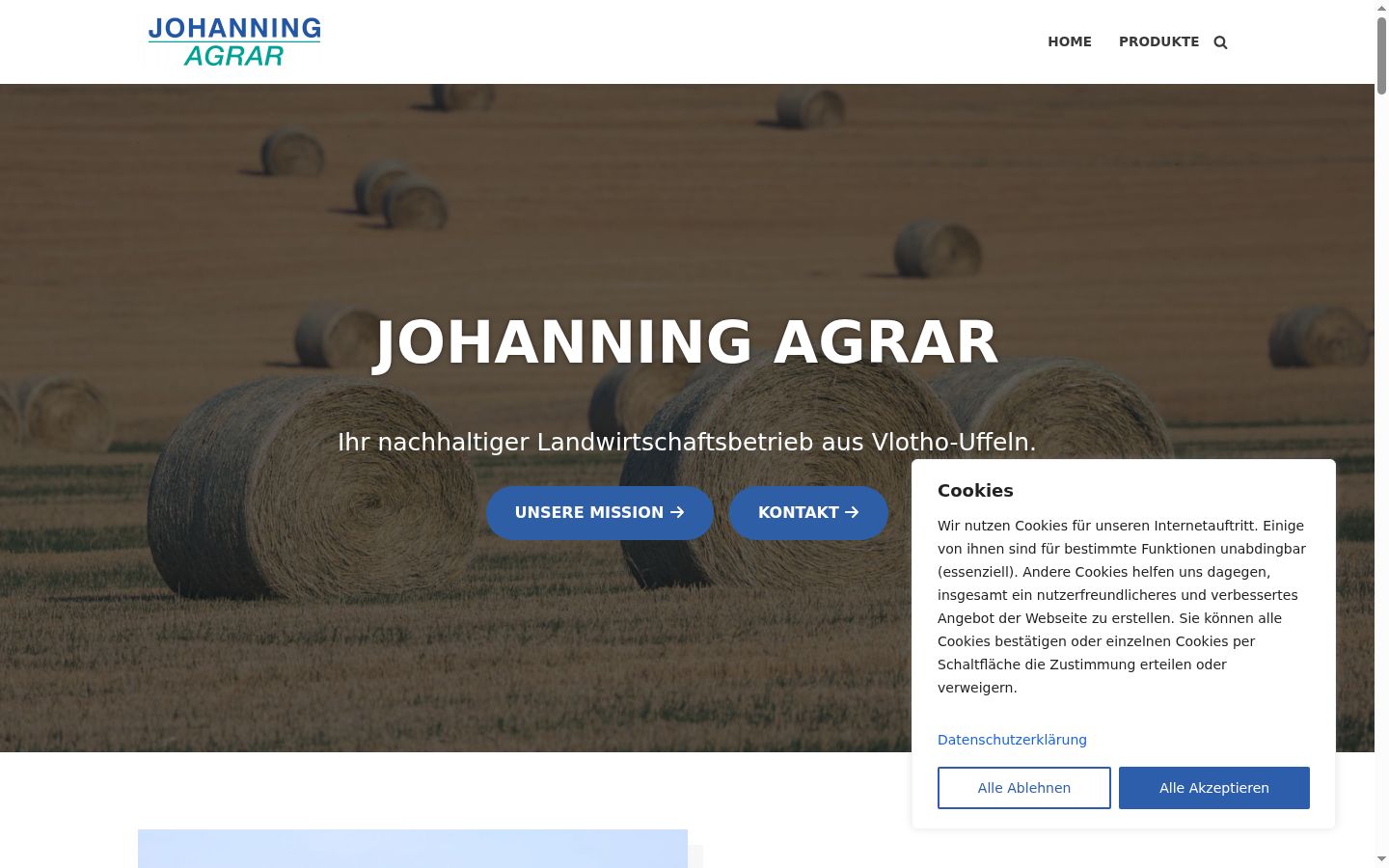 Screenshot tal-banner tal-kunsens muri qabel kwalunkwe interazzjoni
