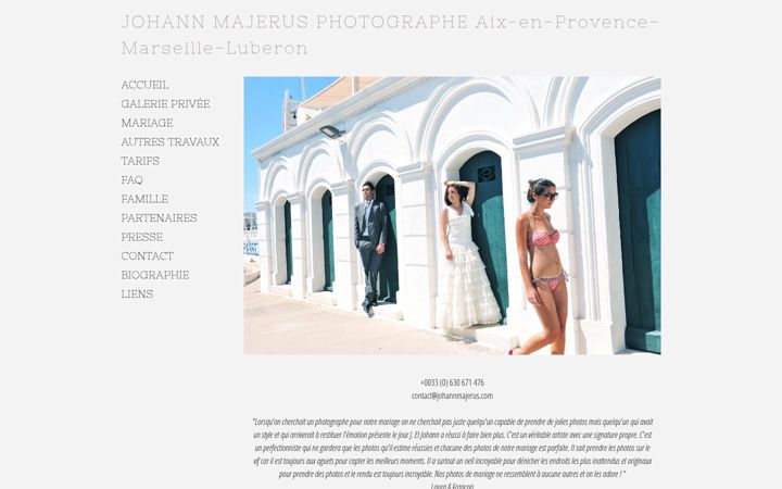 Screenshot of johannmajerus.com