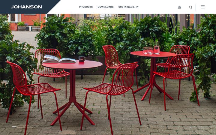 Screenshot of johansondesign.com