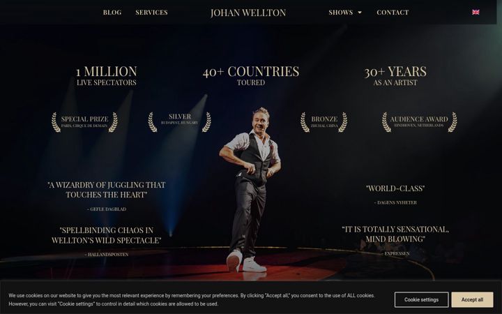 Screenshot of johanwellton.com