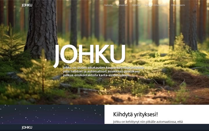 Ekraanipilt saidist johku.fi