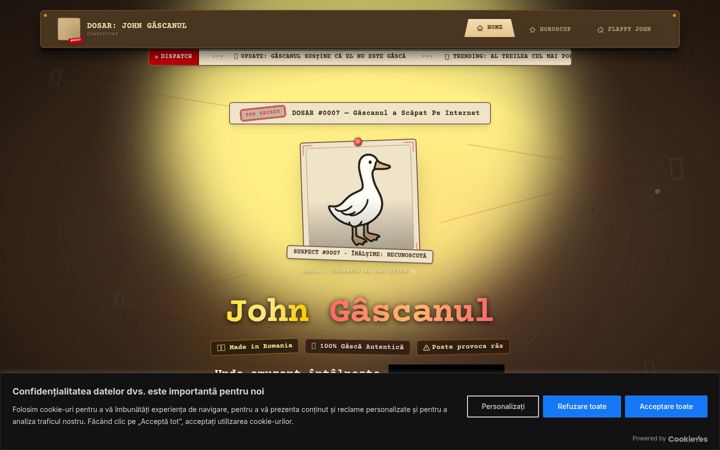 Screenshot of john-gascanul.ro