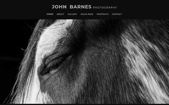 Screenshot of johnbarnesphotography.co.uk