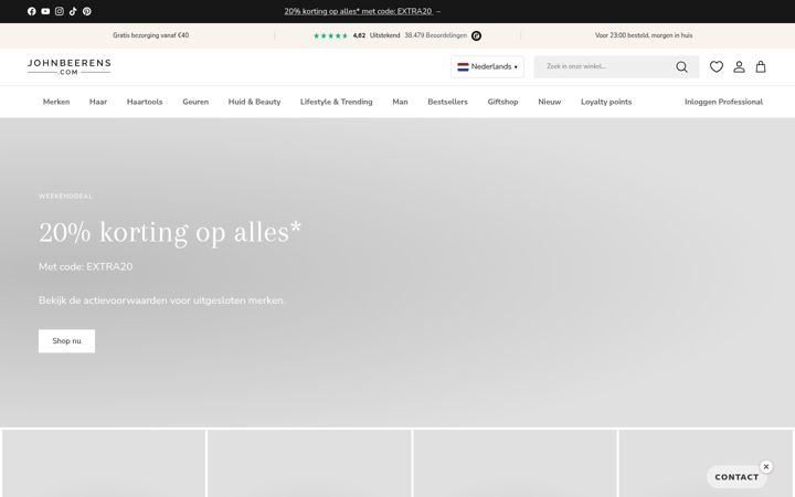 Screenshot of johnbeerens.be