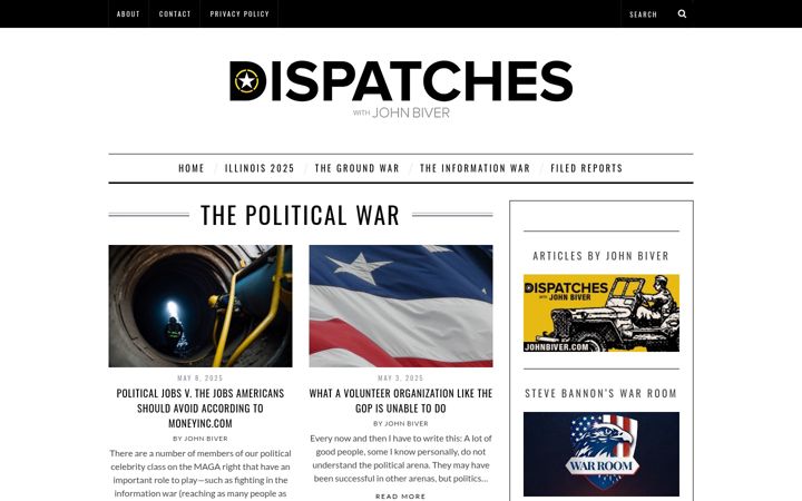 Screenshot of johnbiver.com
