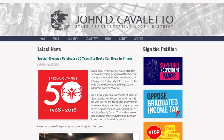 Screenshot of johncavaletto.org