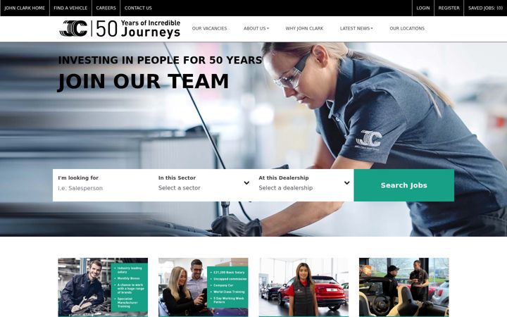 Screenshot of johnclarkrecruitment.co.uk