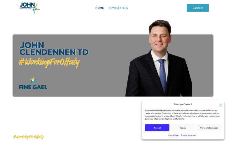 Screenshot of johnclendennen.com