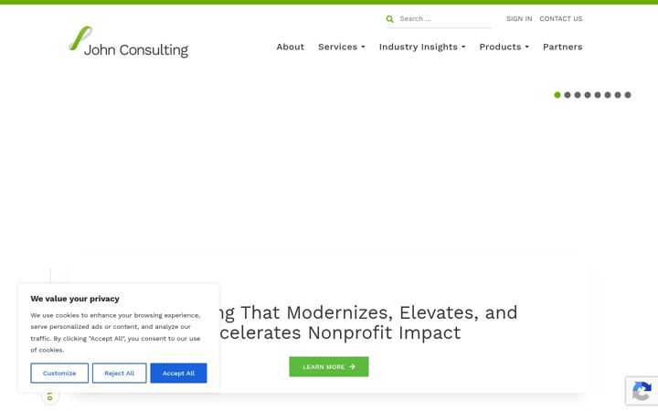 Screenshot of johnconsulting.net