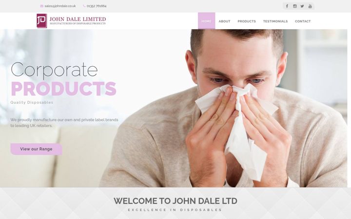 Screenshot of johndale.co.uk