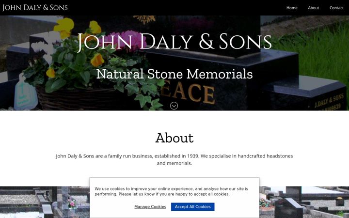 Screenshot of johndalyandsons.com