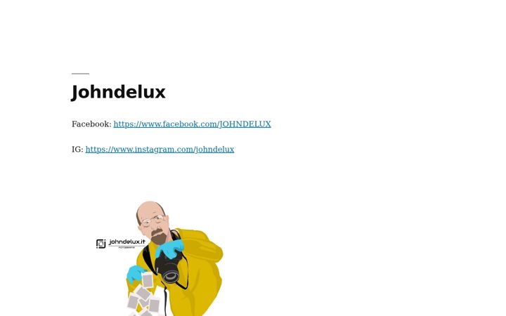 Screenshot of johndelux.it