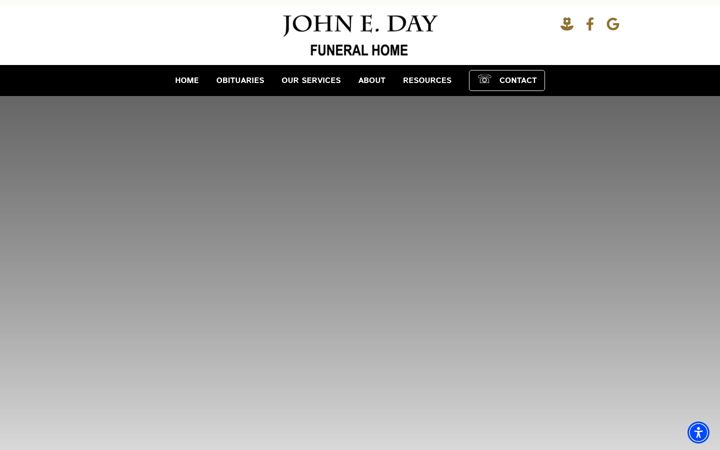 Screenshot of johnedayfuneralhome.com