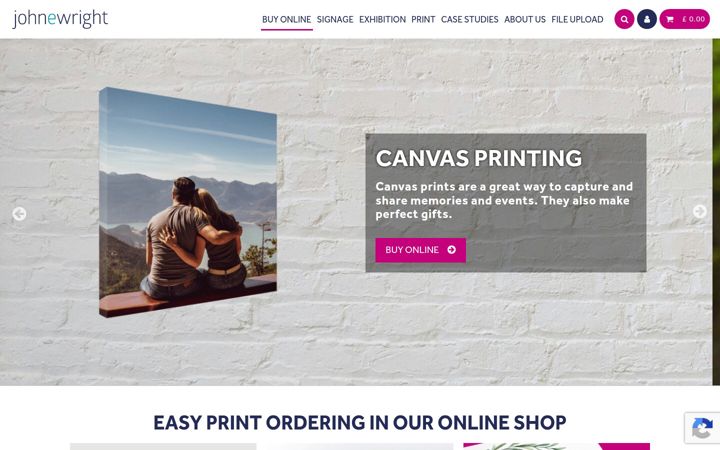 Screenshot of johnewrightprint.com