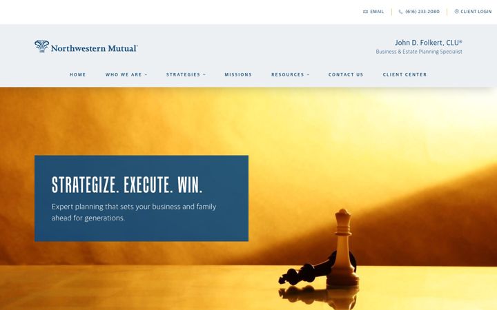 Screenshot of johnfolkert.com
