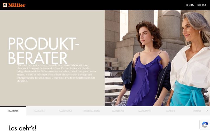 Screenshot of johnfrieda-produktberater-mueller.de