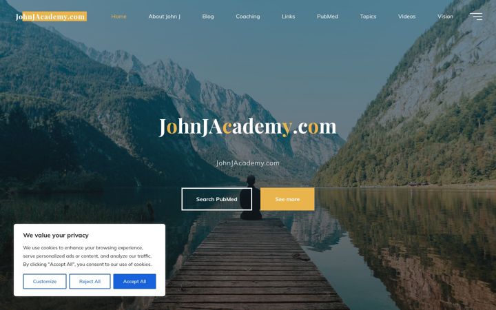 Screenshot of johnjacademy.com