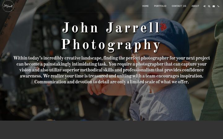 Screenshot of johnjarrell.com