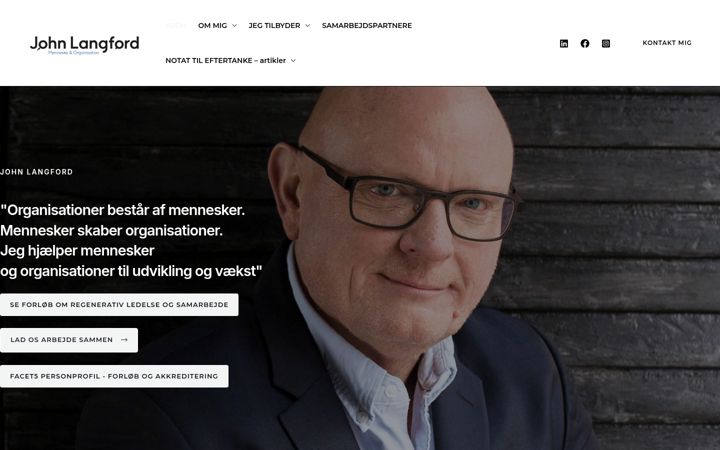 Ekrānuzņēmums no johnlangford.dk