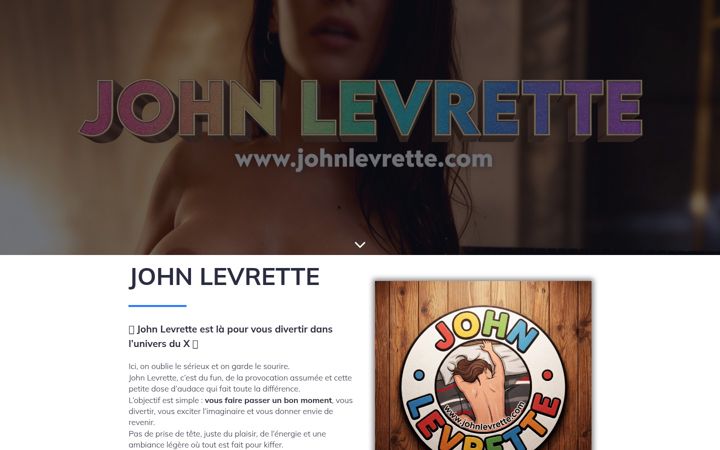 Screenshot of johnlevrette.com