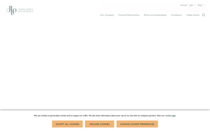 Screenshot of johnlewispartnership.co.uk
