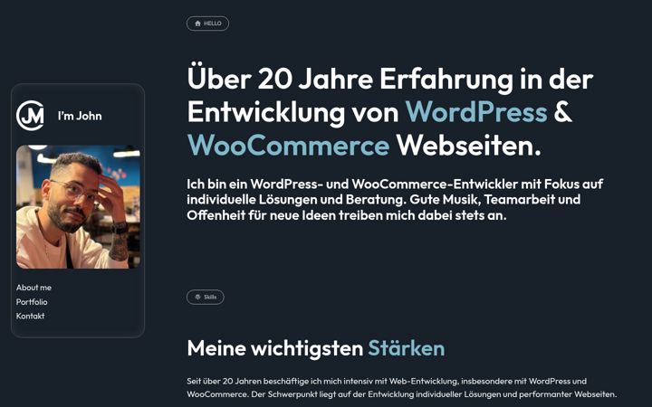 Screenshot of johnmc.de