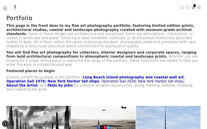 Screenshot of johnmcerraphotography.com
