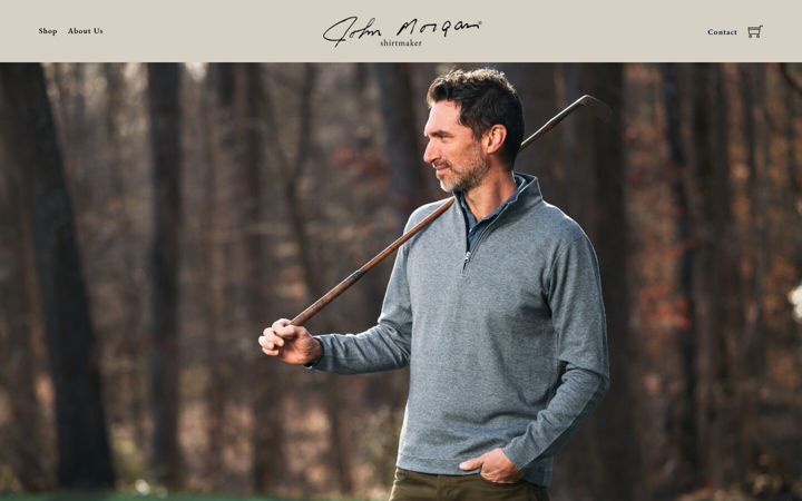 Screenshot of johnmorgangolf.com